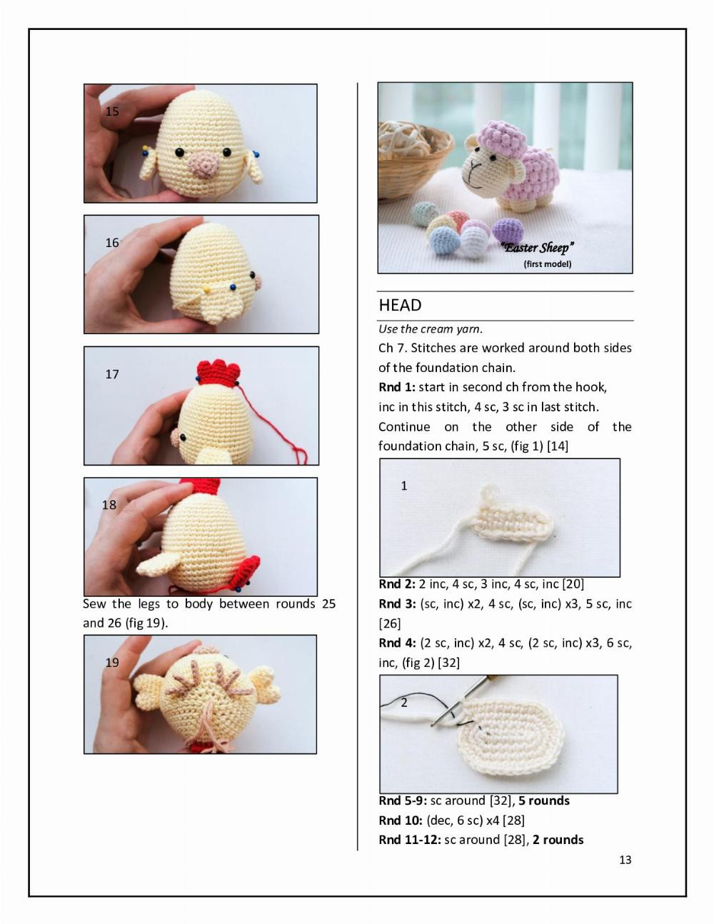 Materials: “Easter Decoration” Bunnies, Sheep’s and Chick