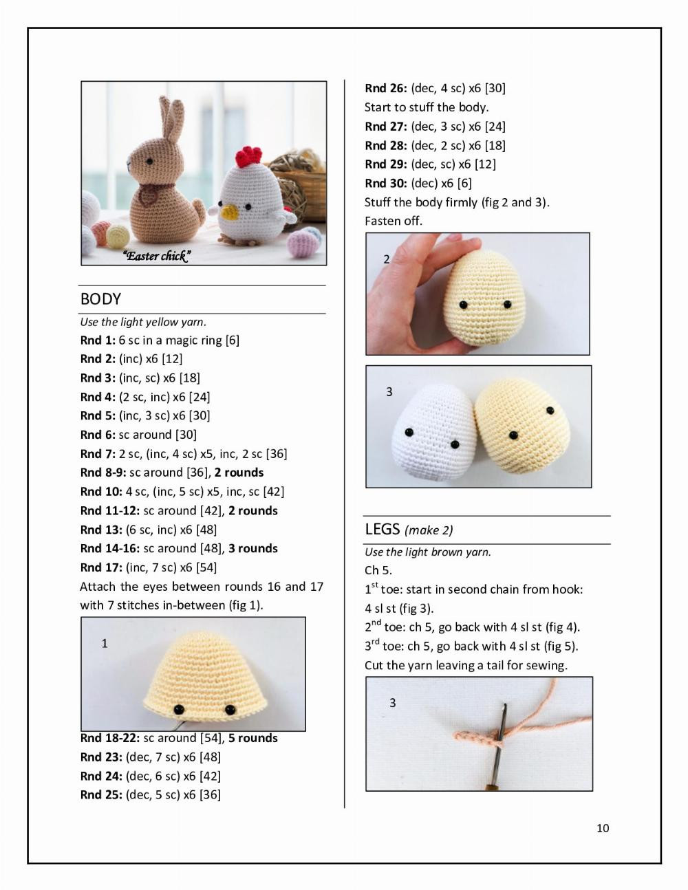 Materials: “Easter Decoration” Bunnies, Sheep’s and Chick