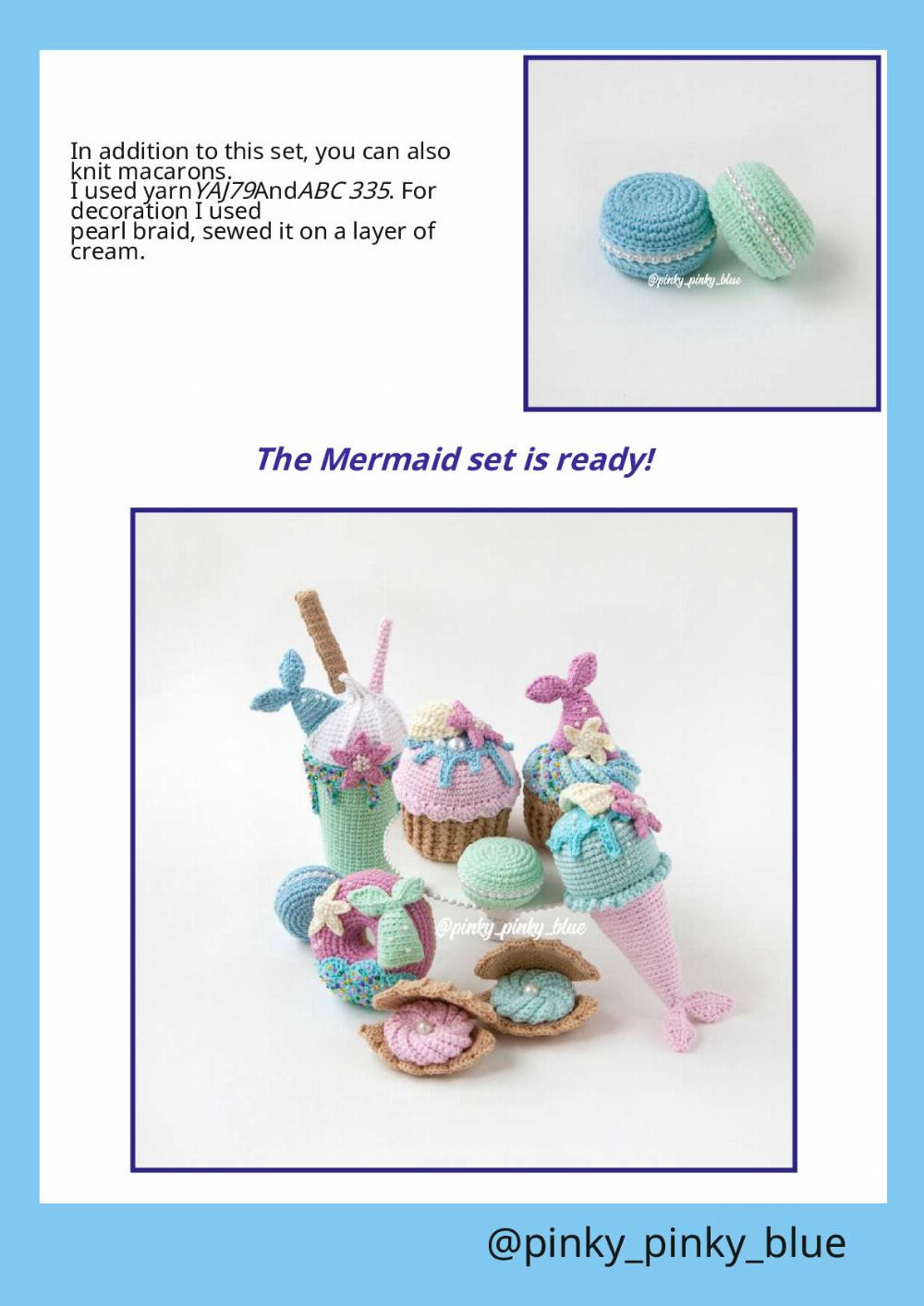 Mermaid set knitting