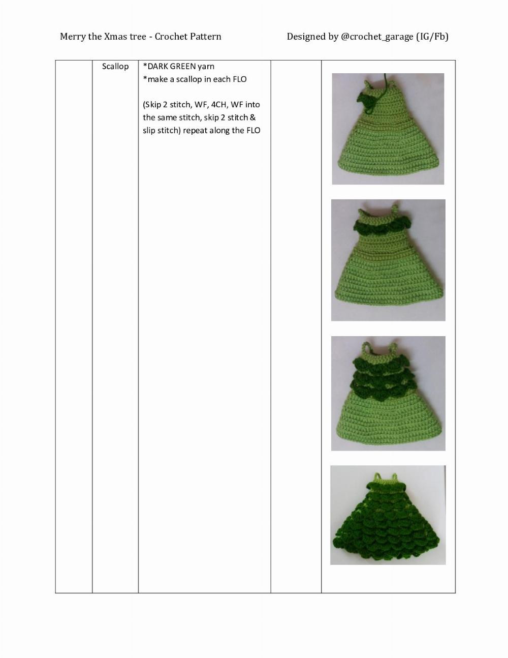 Merry the Xmas tree - Crochet Pattern