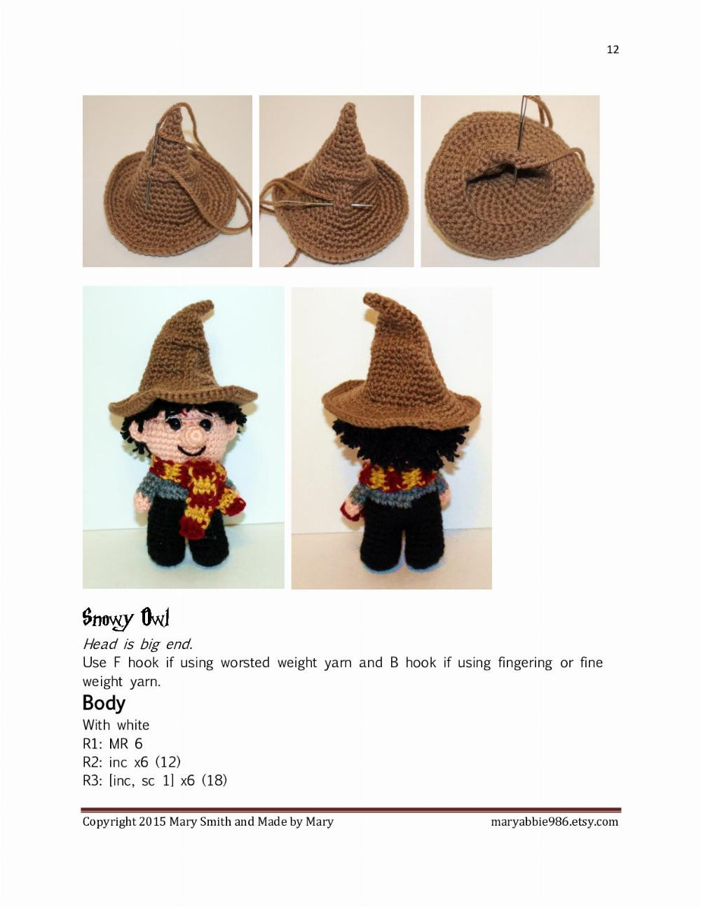 mini wizard friends collection pattern