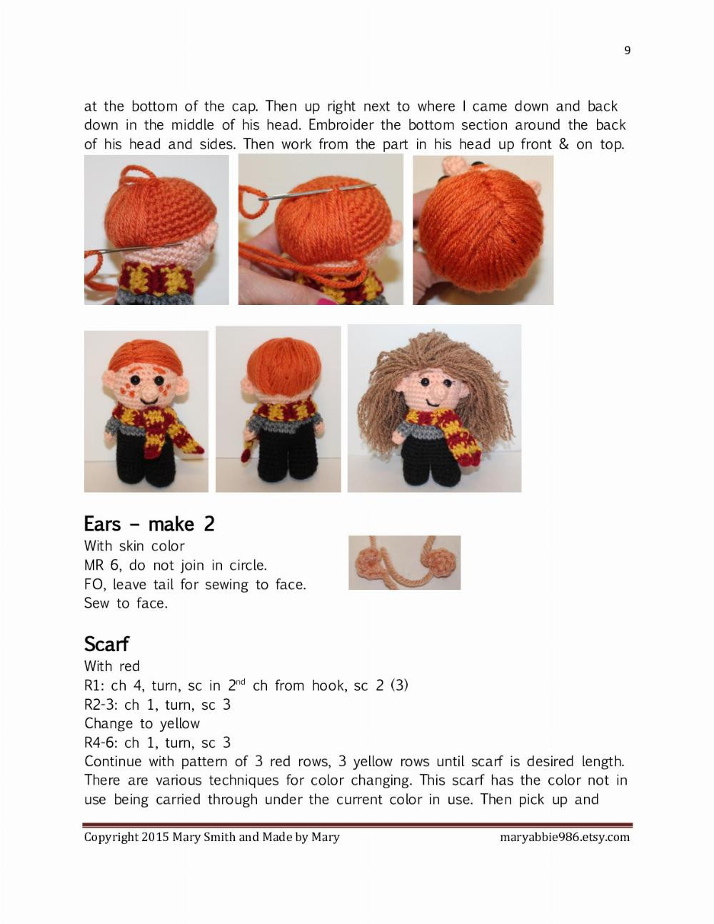 mini wizard friends collection pattern