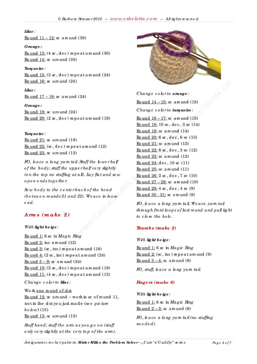 Mister Miller, the Problem Solver An Amigurumi crochet pattern