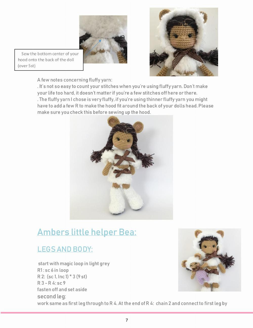 Nathalie’s Dolls ”Watch over you” AMBER 9” and her little helper Bea 3”