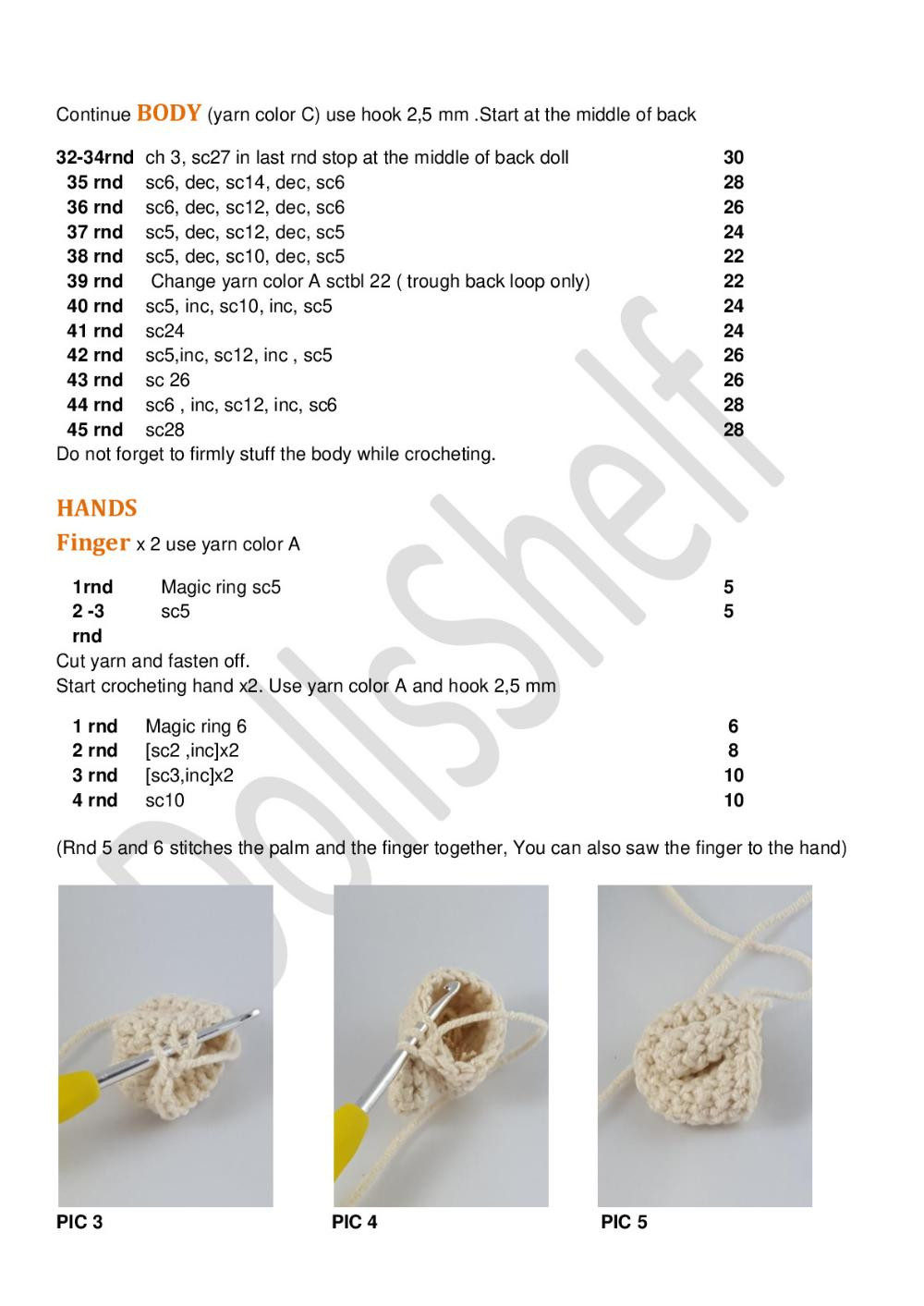 NELA  doll crochet pattern