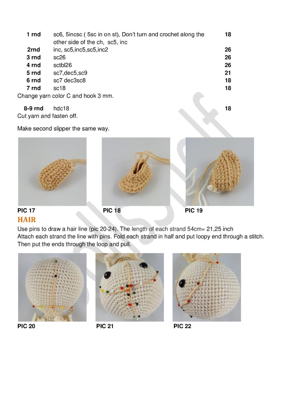 NELA  doll crochet pattern