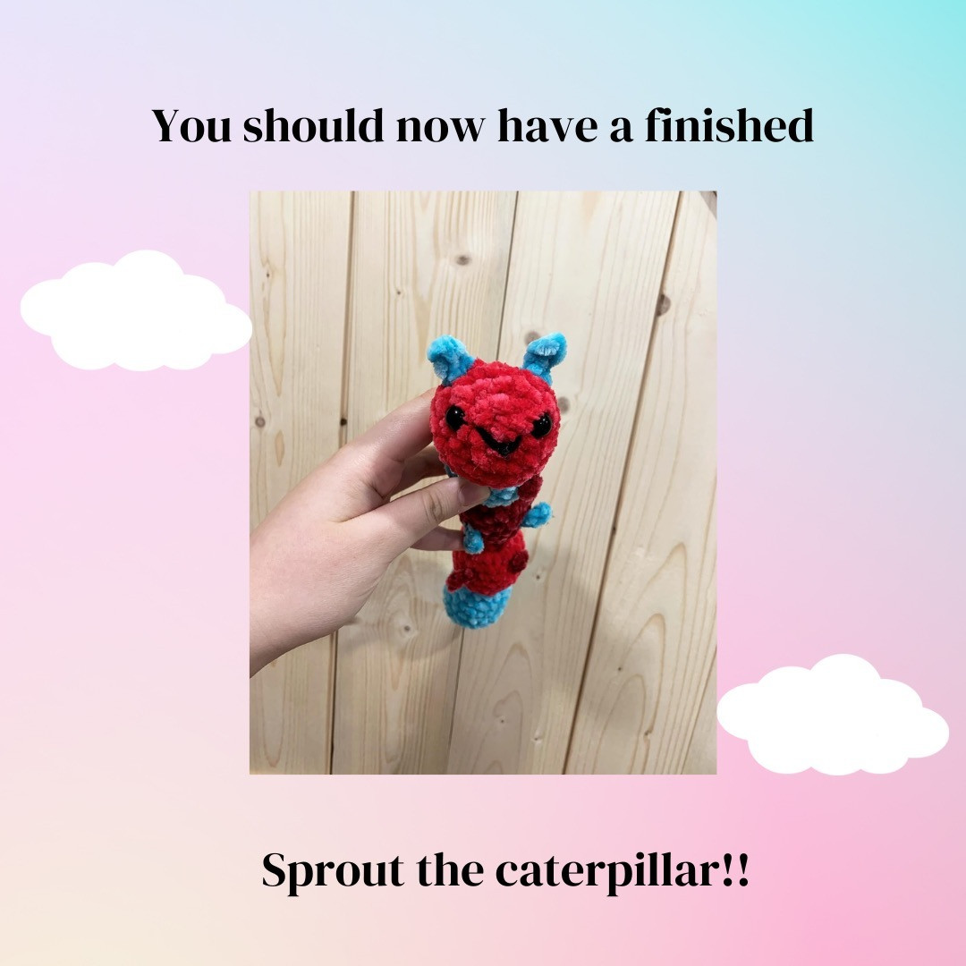 no sew sprout the caterpillar pattern