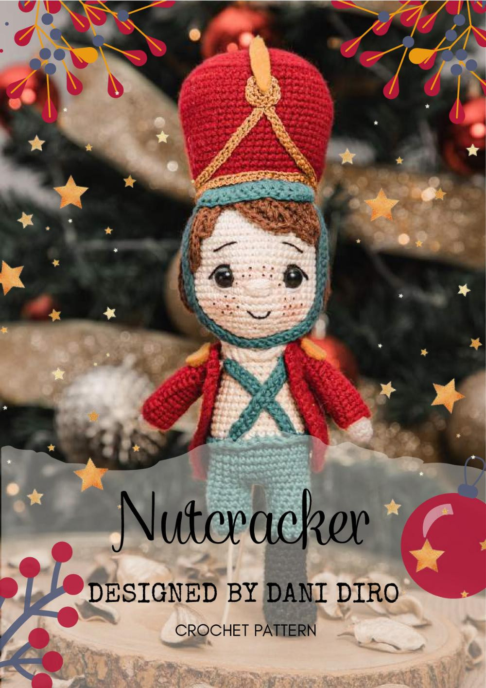 Nutcracker and ballerina crochet pattern