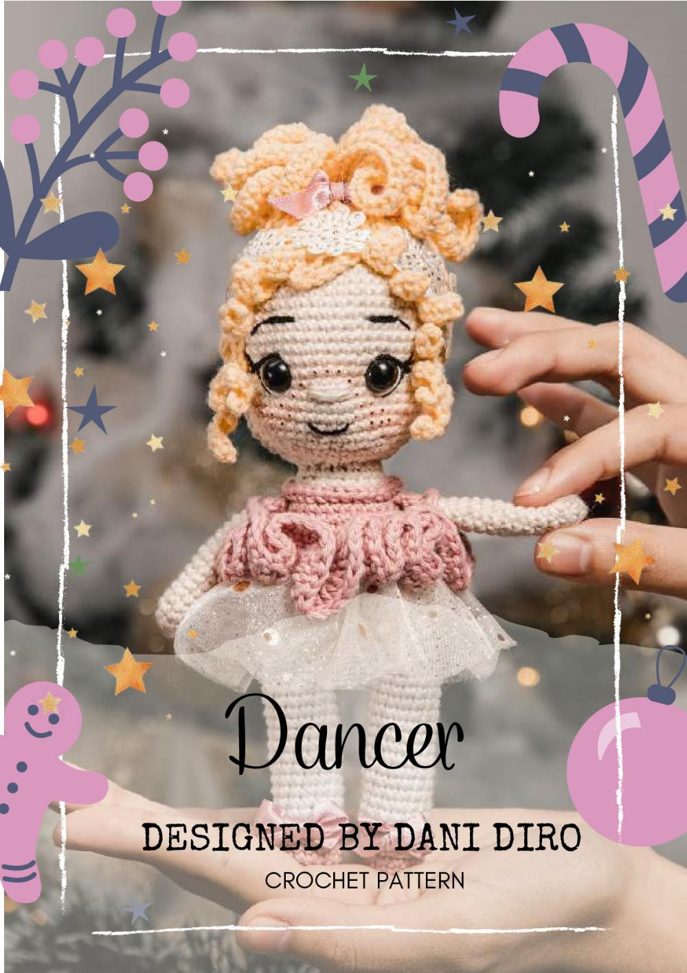 Nutcracker and ballerina crochet pattern