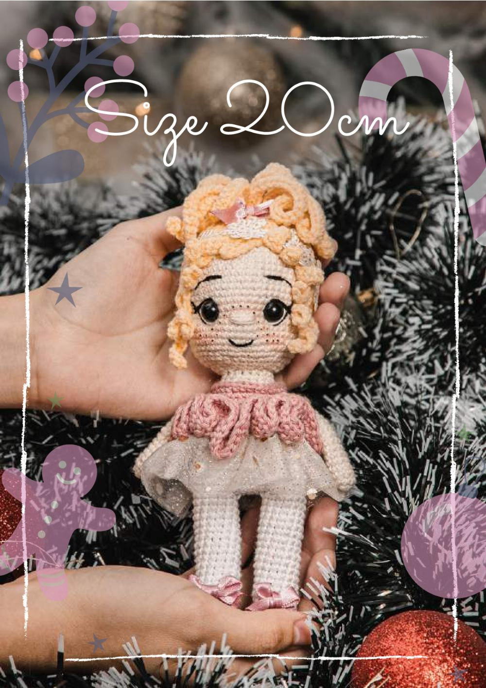 Nutcracker and ballerina crochet pattern