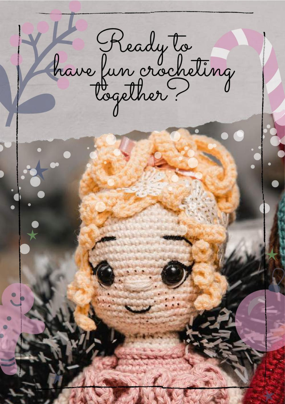 Nutcracker and ballerina crochet pattern