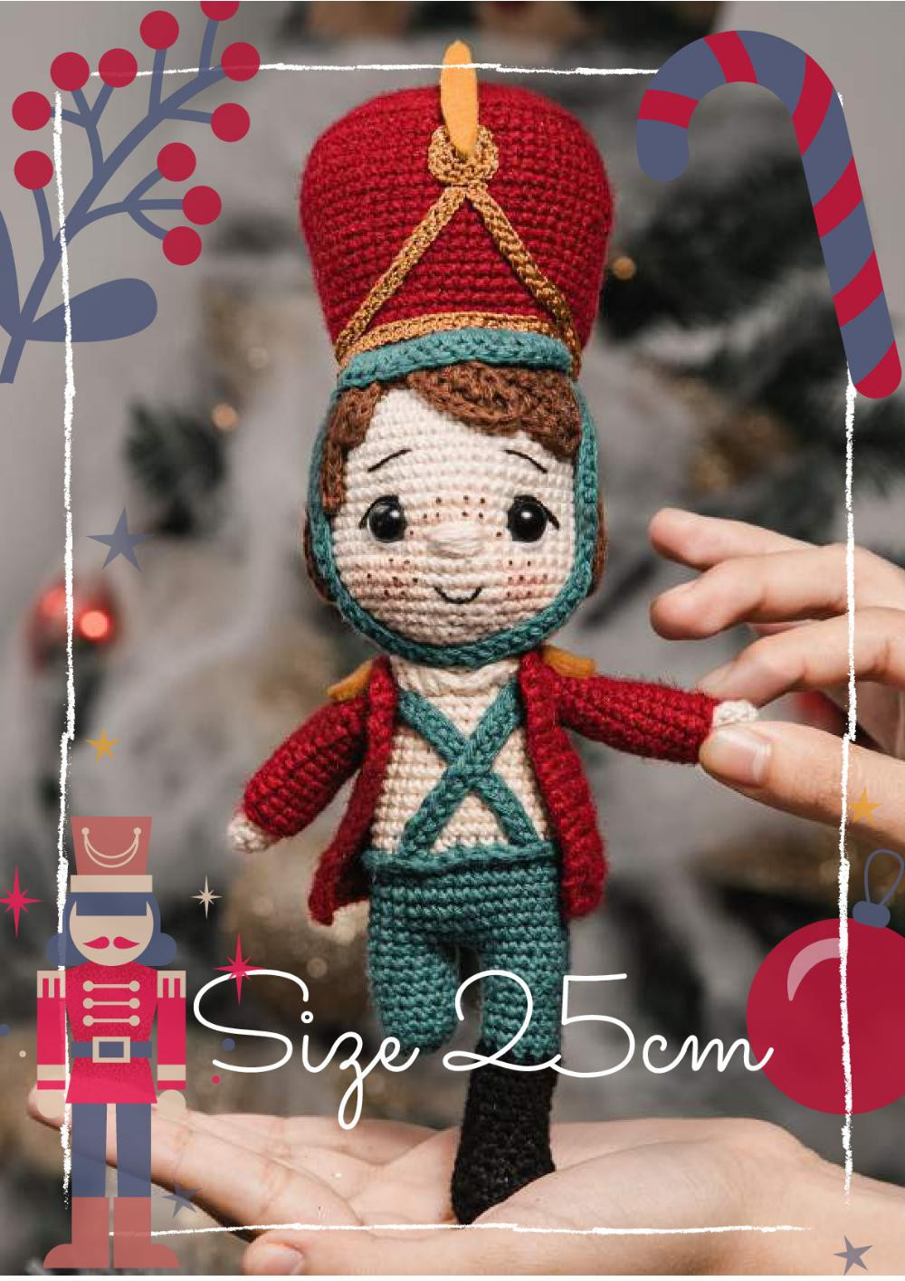 Nutcracker and ballerina crochet pattern