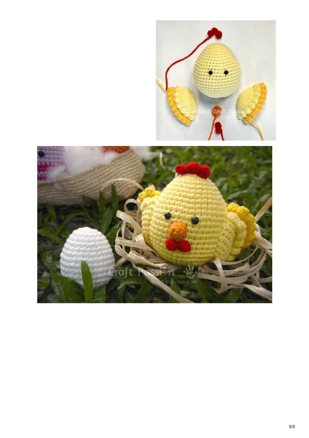 Page 2: Golden Chicken Amigurumi & Egg Amigurumi