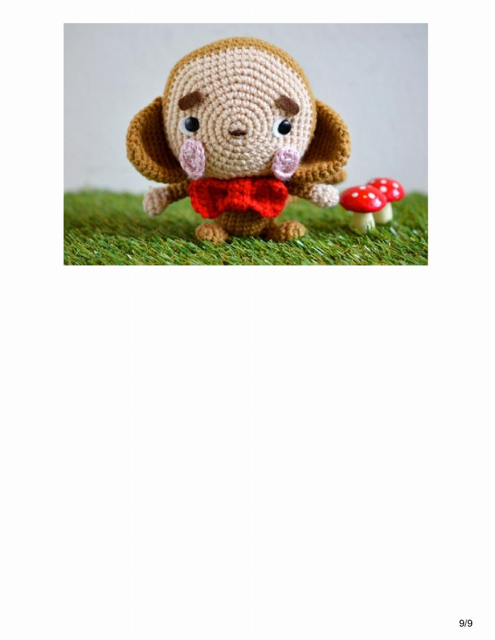 Page 2: Monkey Amigurumi Pattern