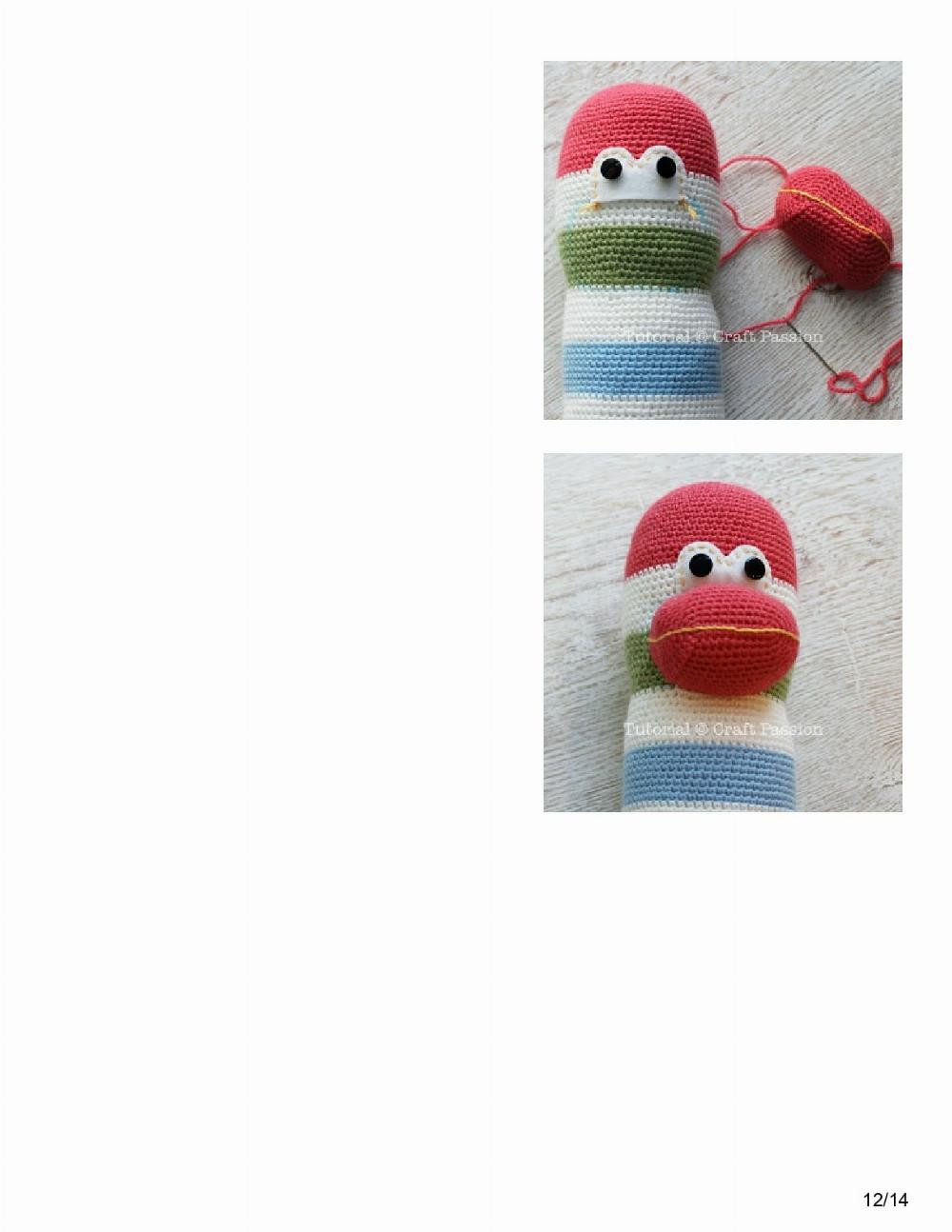 Page 2: Sock Monkey Amigurumi Pattern