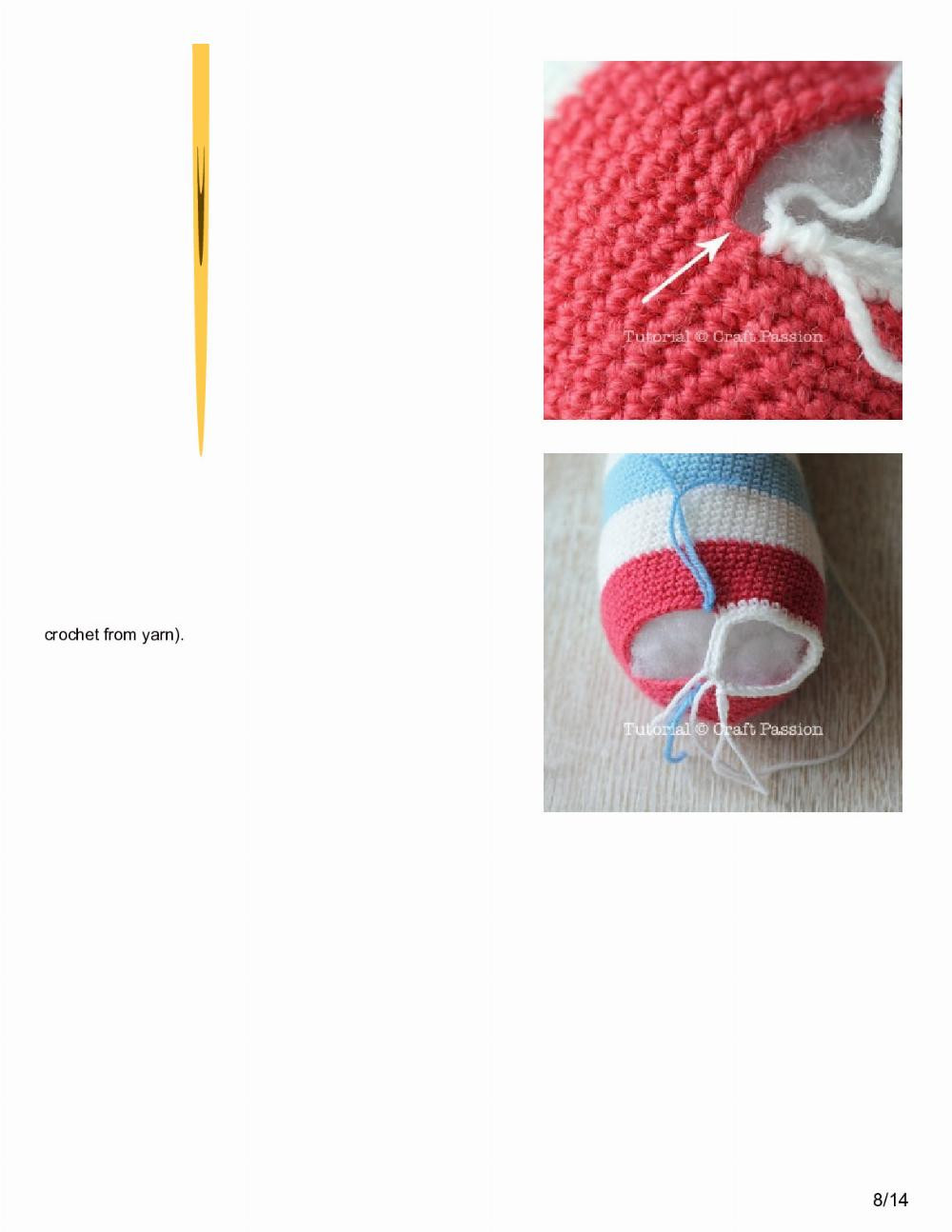 Page 2: Sock Monkey Amigurumi Pattern