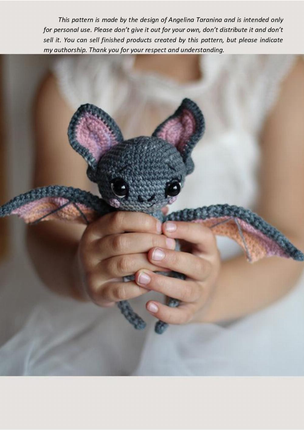 pattern bat batty crochet pattern