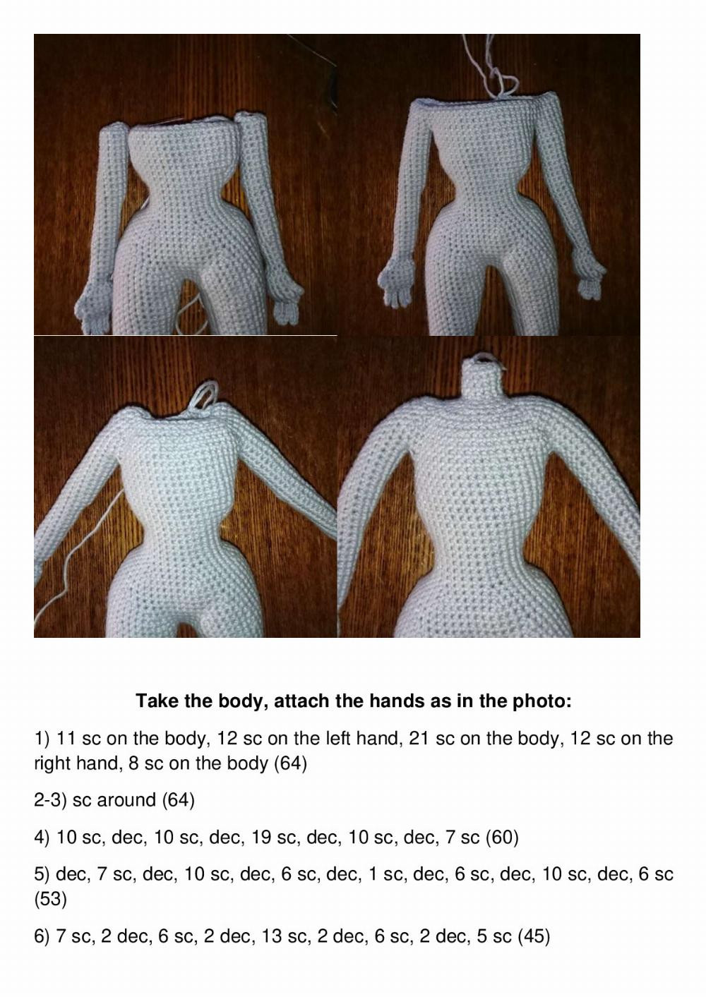 PATTERN doll body