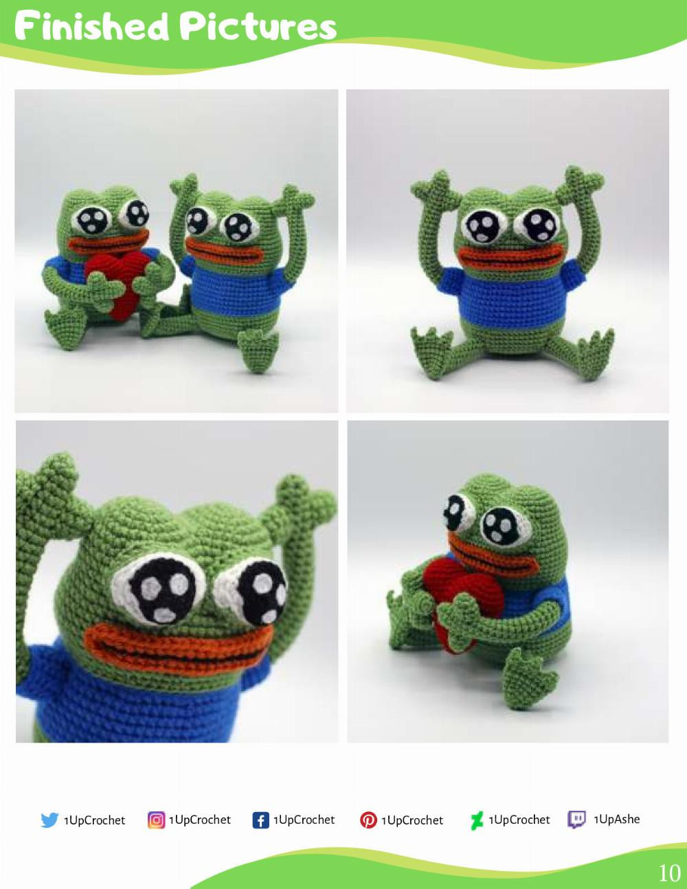 PEEPO AMIGURUMI PATTERN PATTERN frog