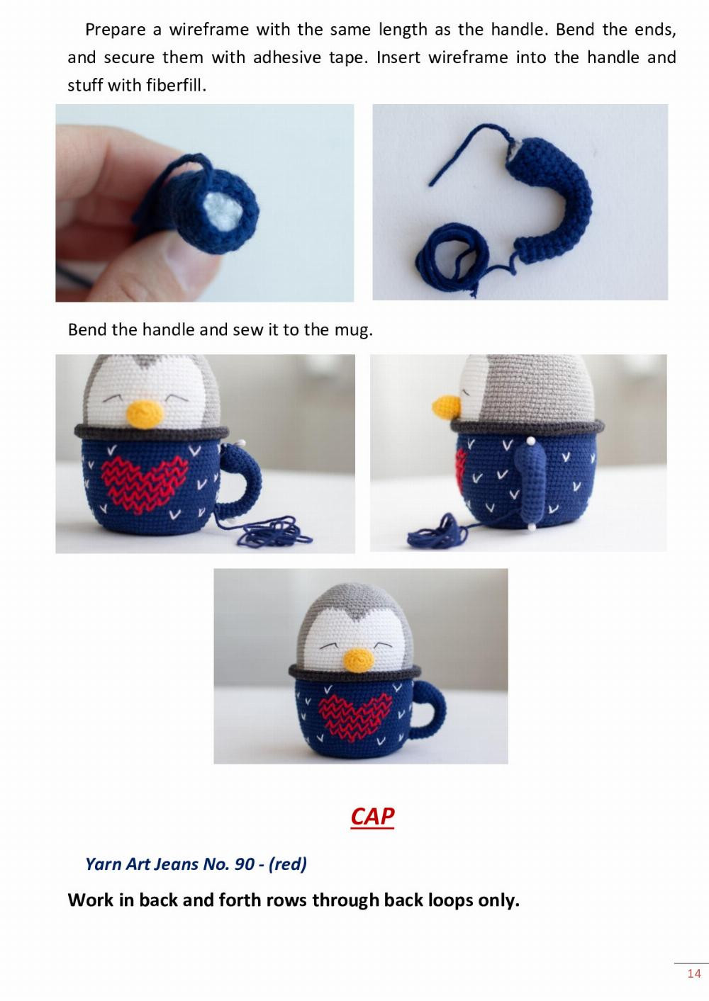 PENGUIN MUG Crochet pattern