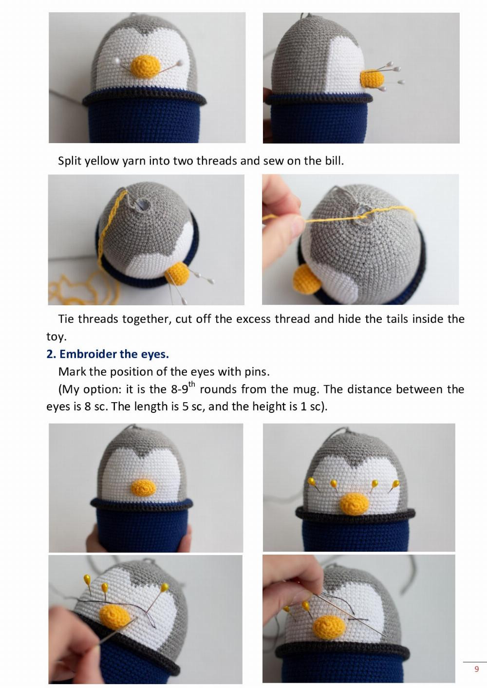 PENGUIN MUG Crochet pattern