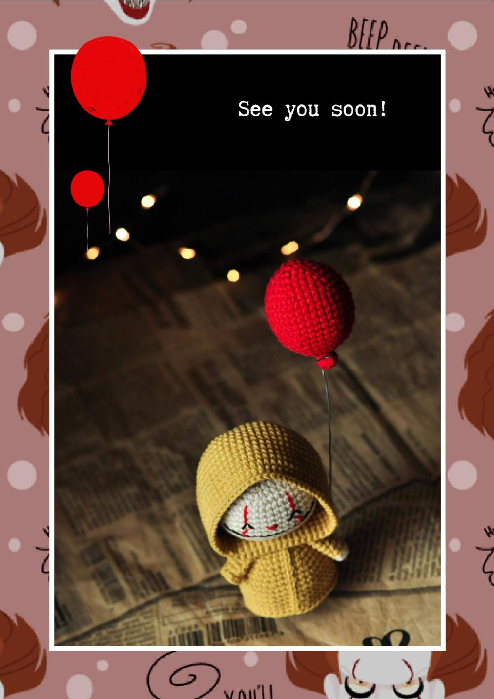 PENNYWISE doll Crochet Pattern