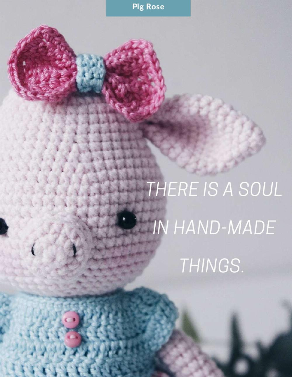 pig rose crochet pattern