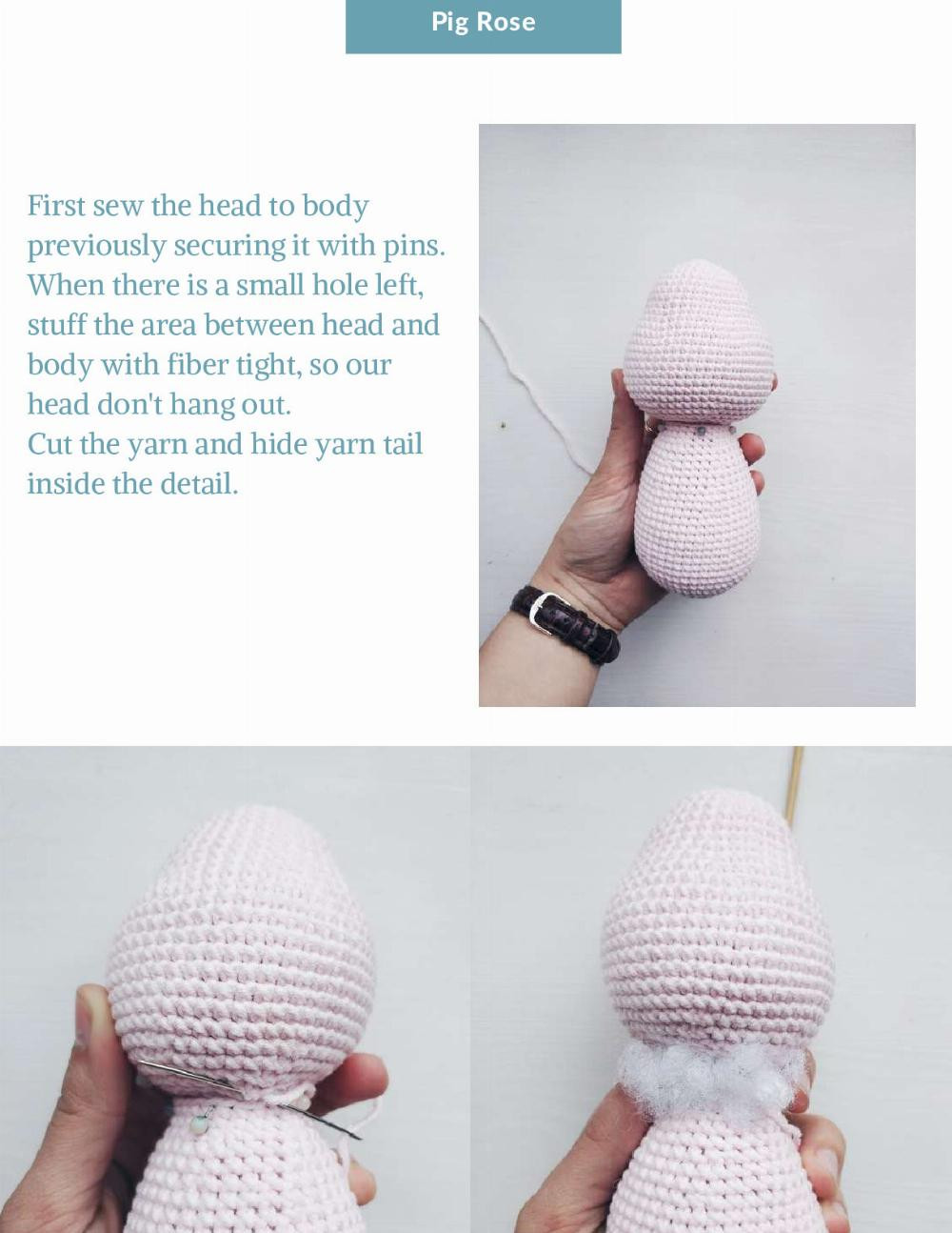 pig rose crochet pattern