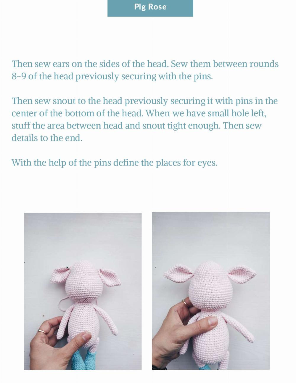 pig rose crochet pattern