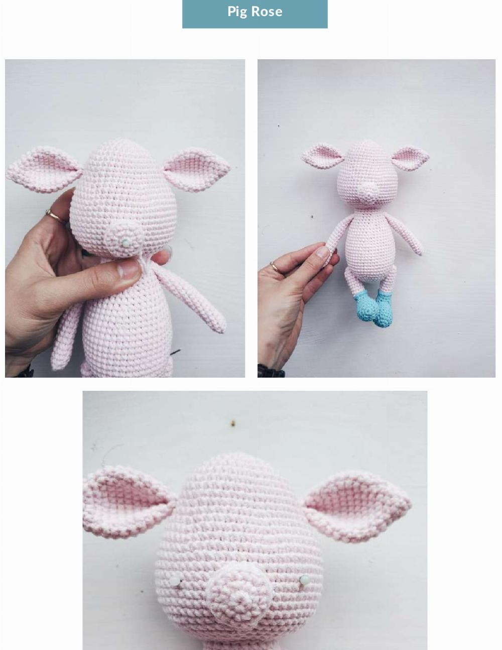 pig rose crochet pattern