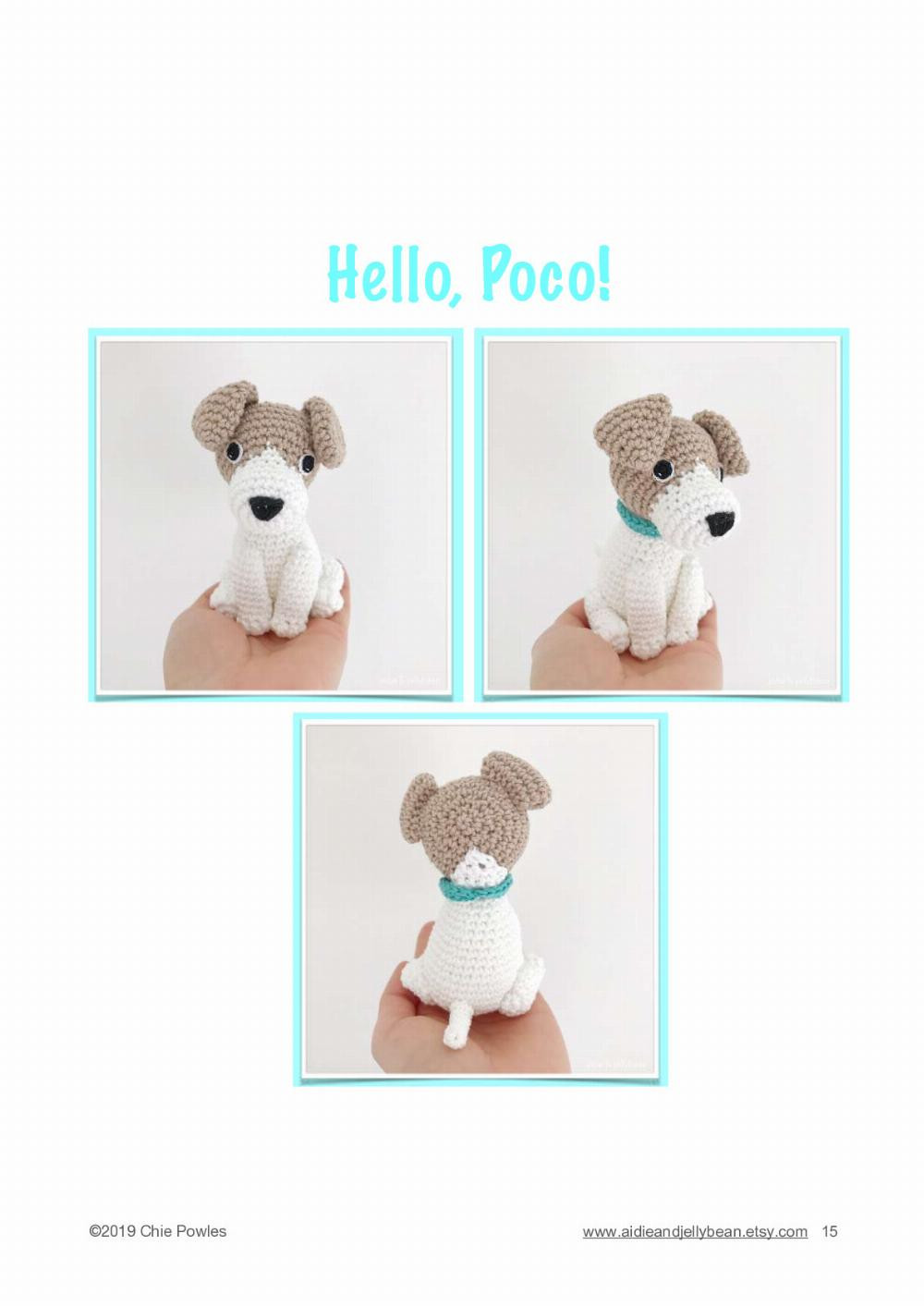 Poco Jack Russell Puppy Crochet Pattern