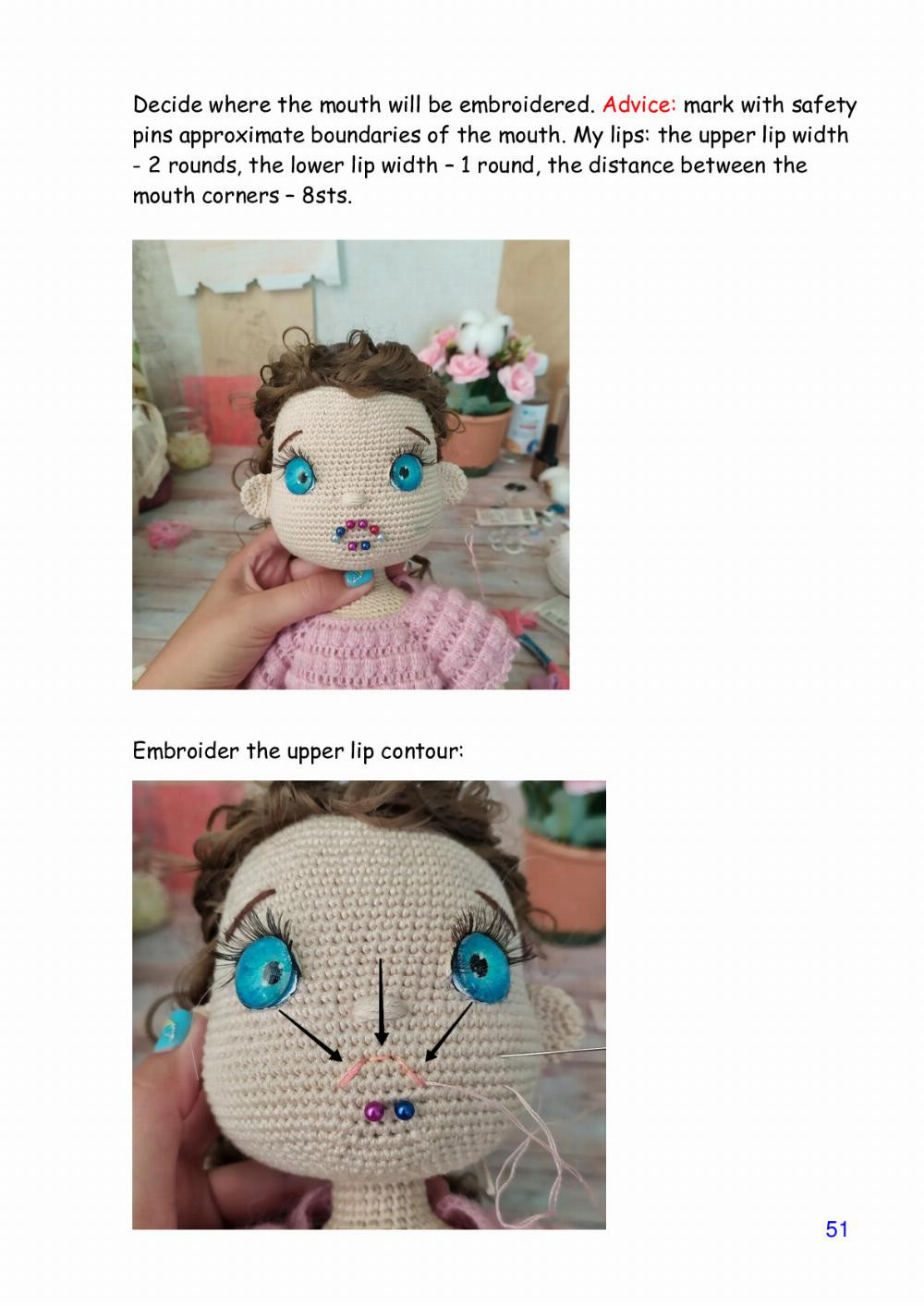 Polly doll crochet pattern