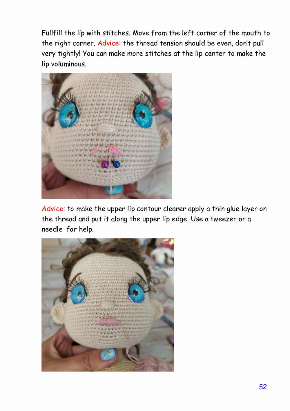 Polly doll crochet pattern