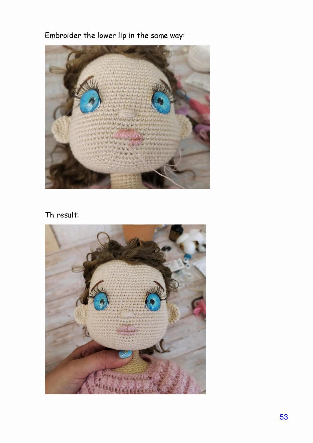 Polly doll crochet pattern