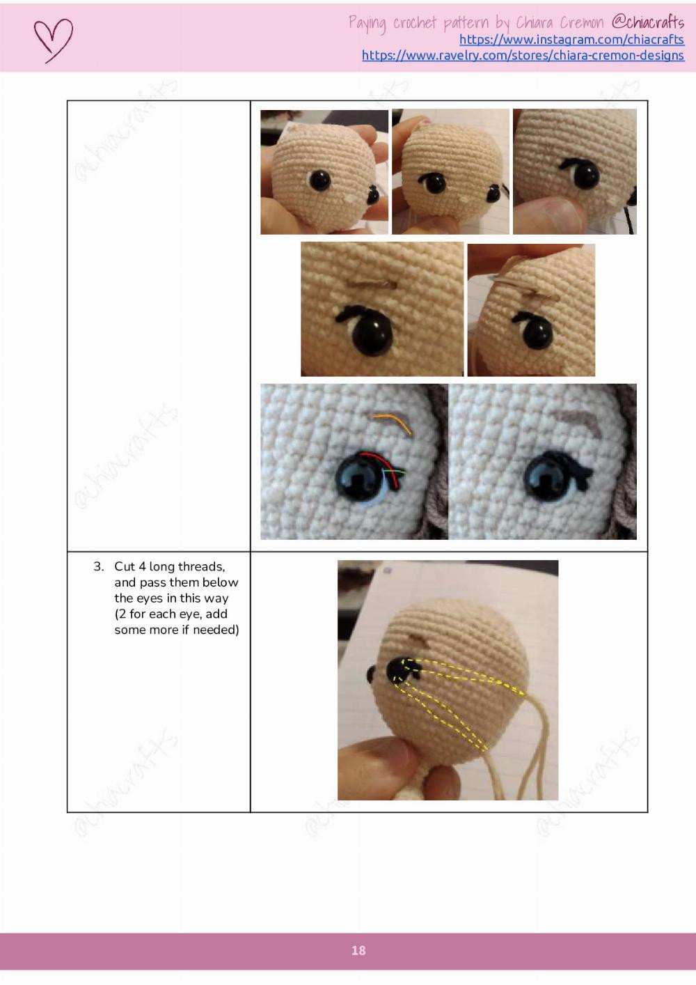 pupetta crochet pattern girl doll