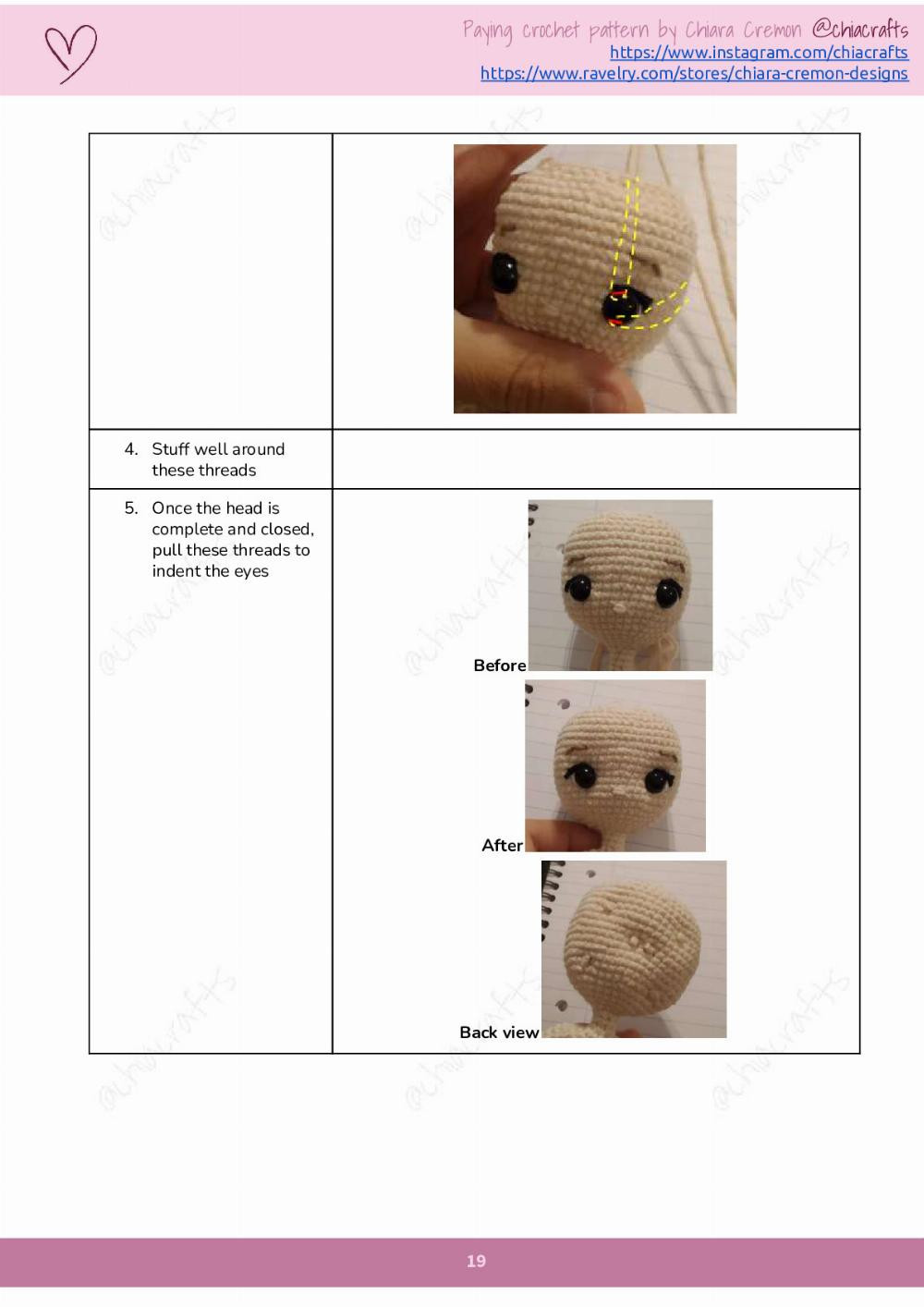 pupetta crochet pattern girl doll