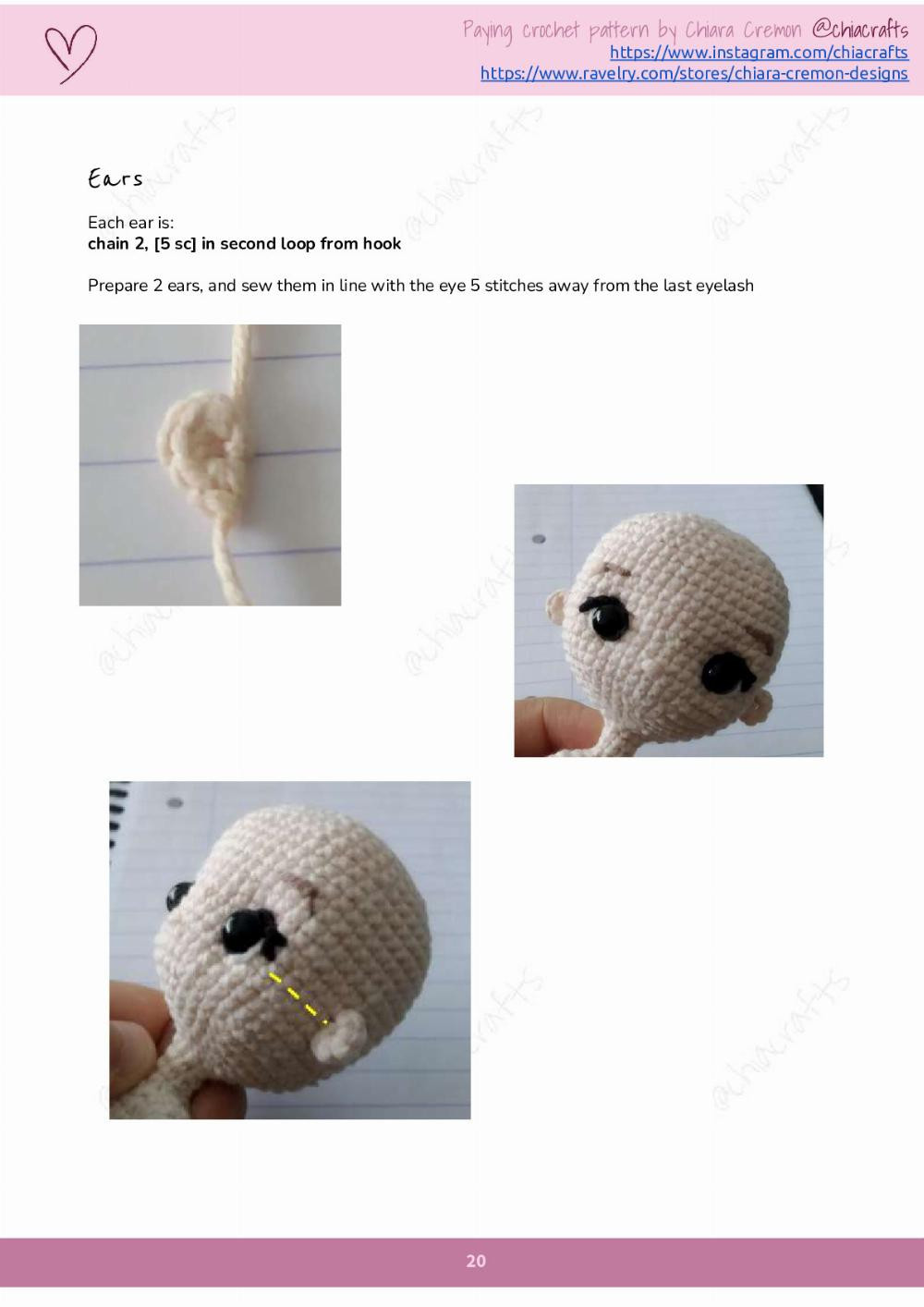 pupetta crochet pattern girl doll