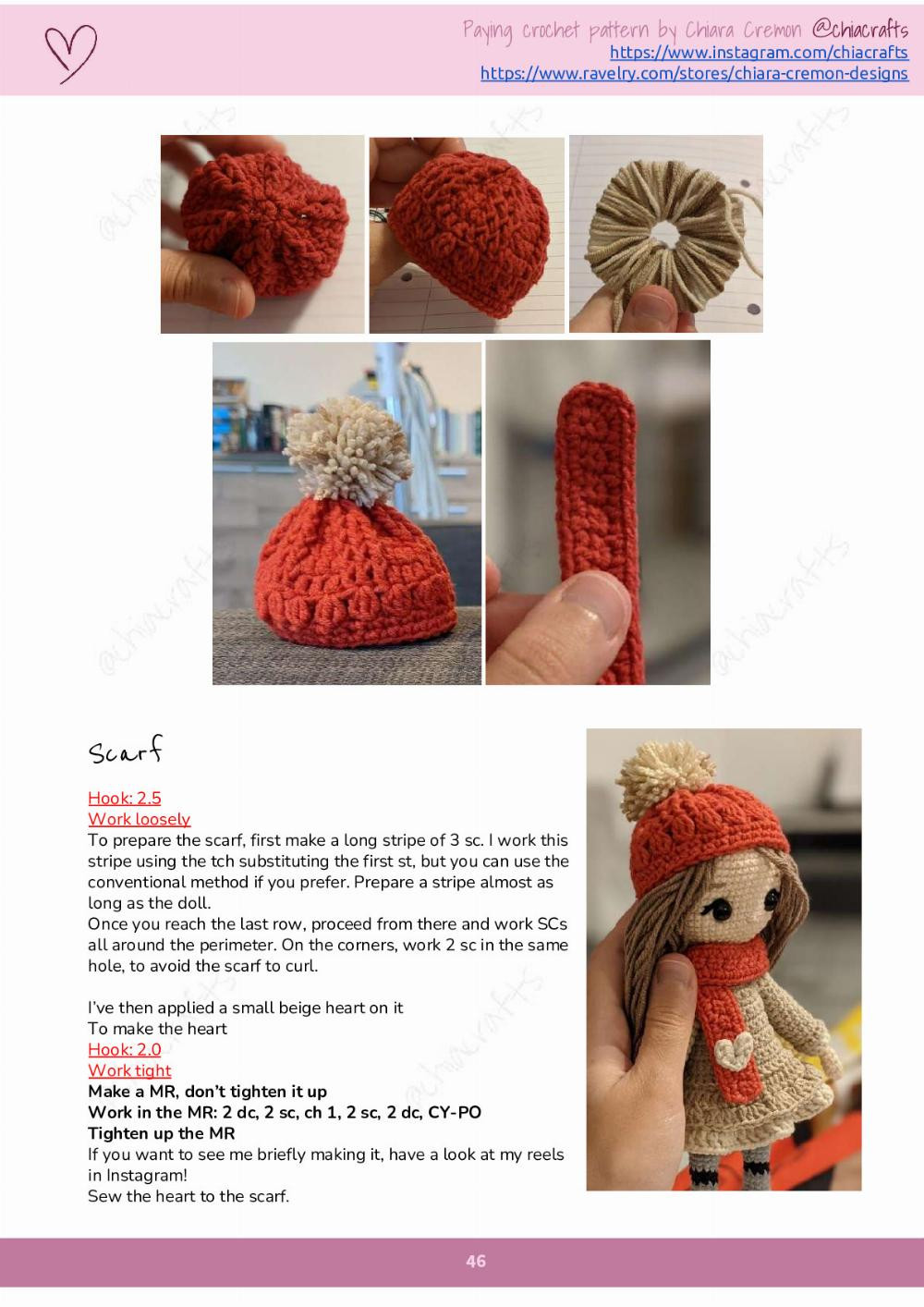 pupetta crochet pattern girl doll