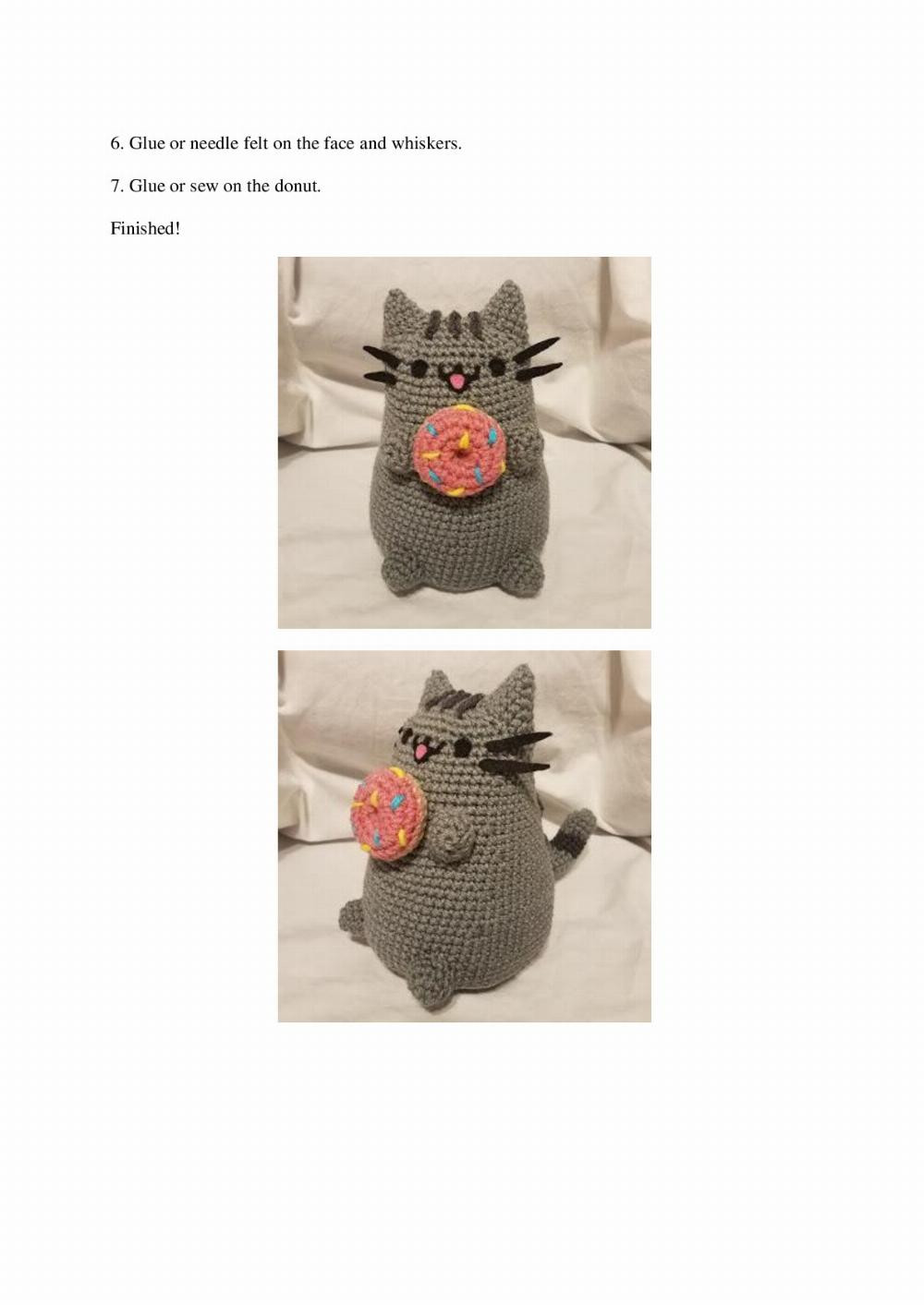 Pusheen the Cat crochet pattern