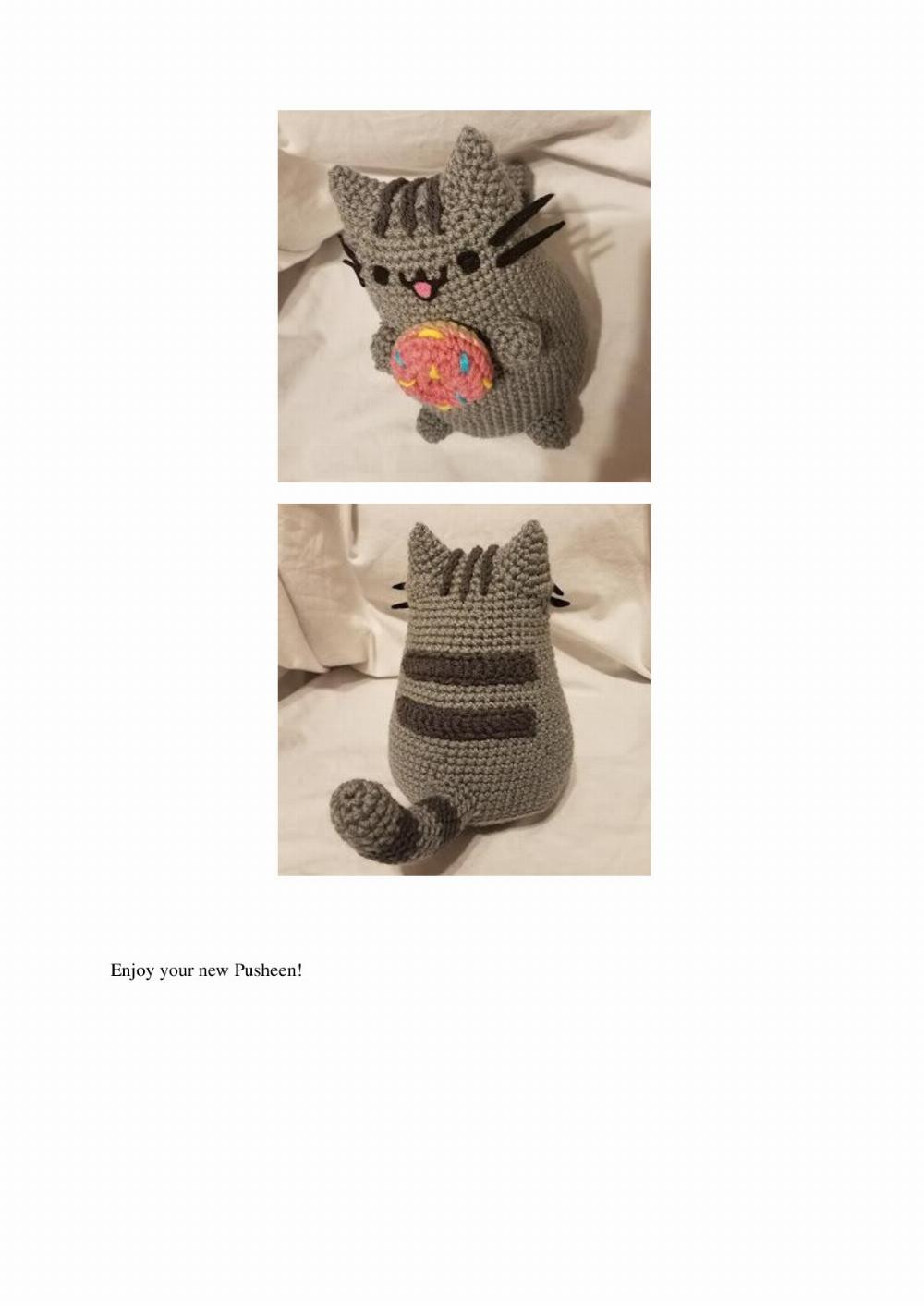 Pusheen the Cat crochet pattern