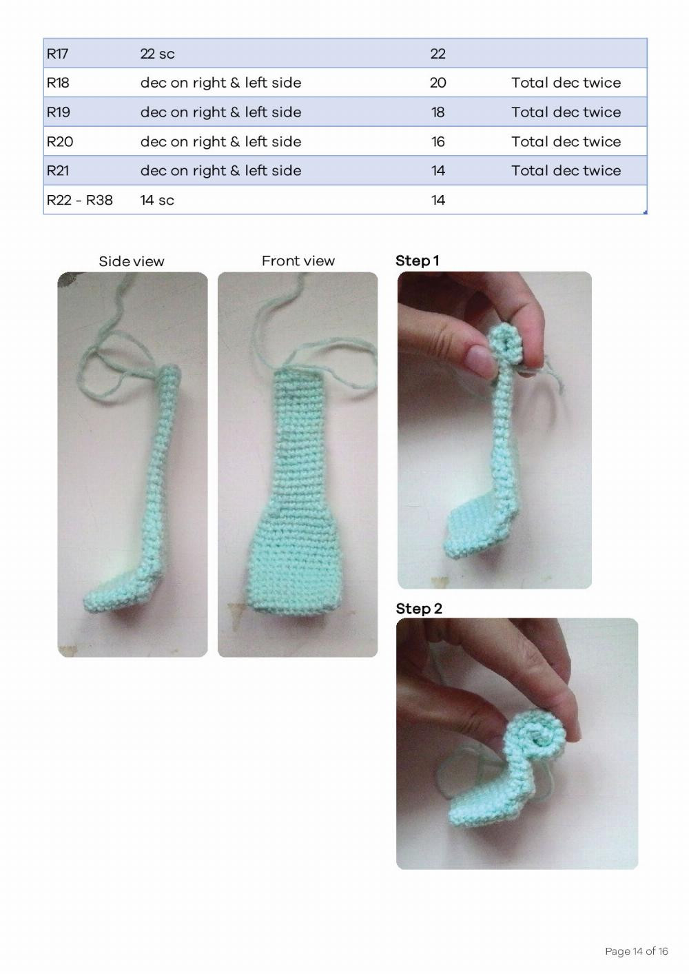 Qin Xiang SWAH HANDMADE doll crochet pattern