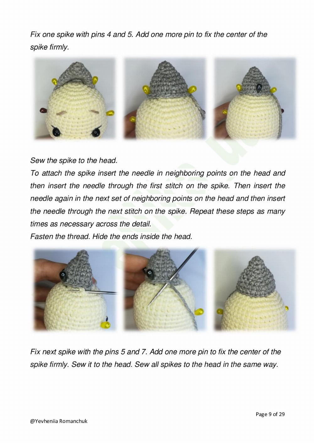 Quincy The HEDGEHOG Crochet pattern