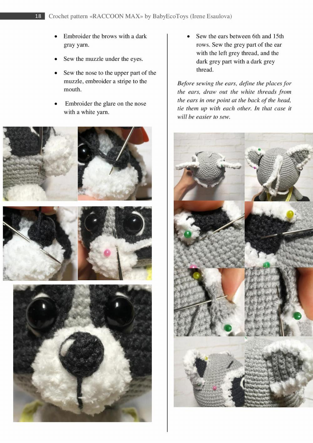 Raccoon Max CROCHET PATTERN