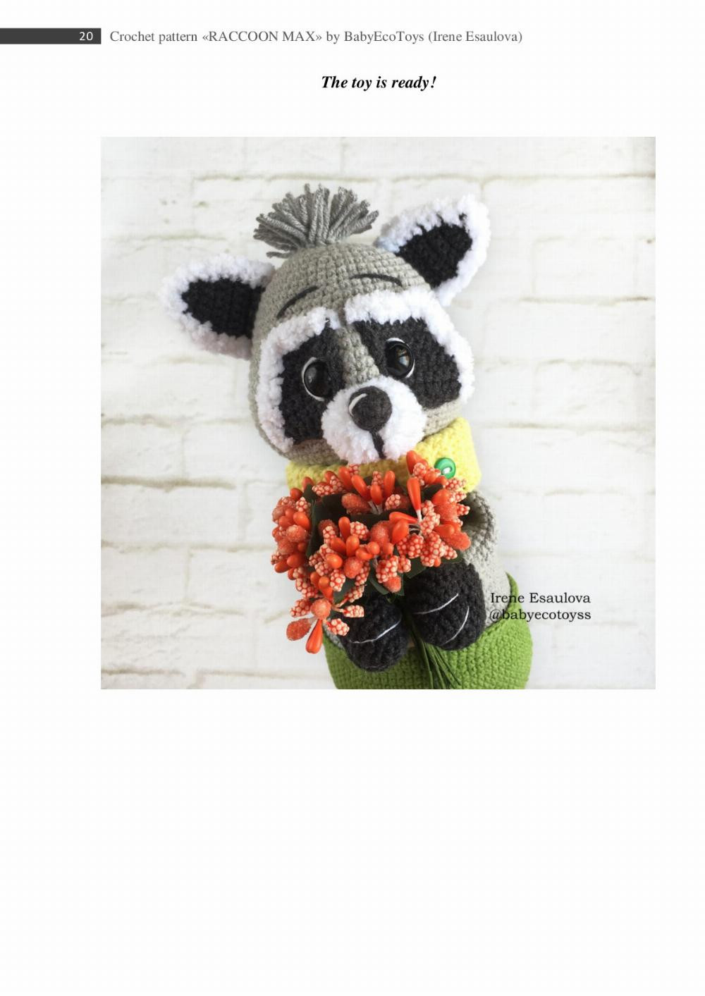 Raccoon Max CROCHET PATTERN