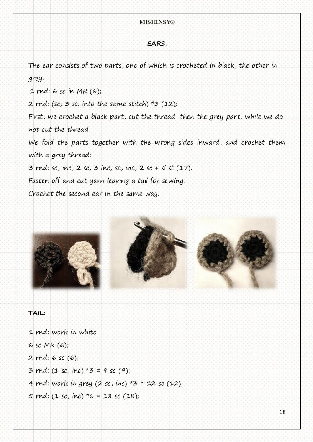 Raccoons Pascal and Mia crochet pattern