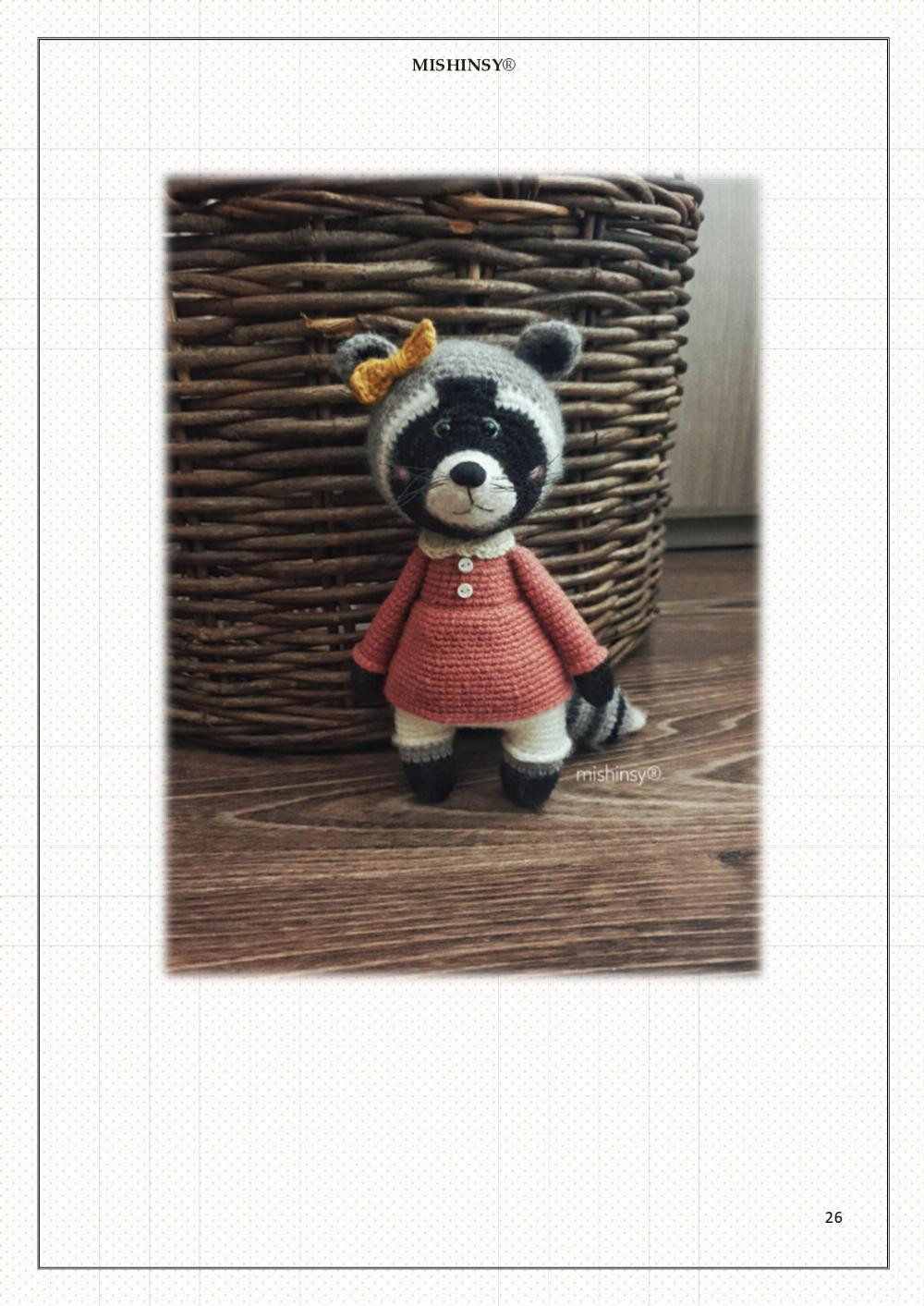 Raccoons Pascal and Mia crochet pattern