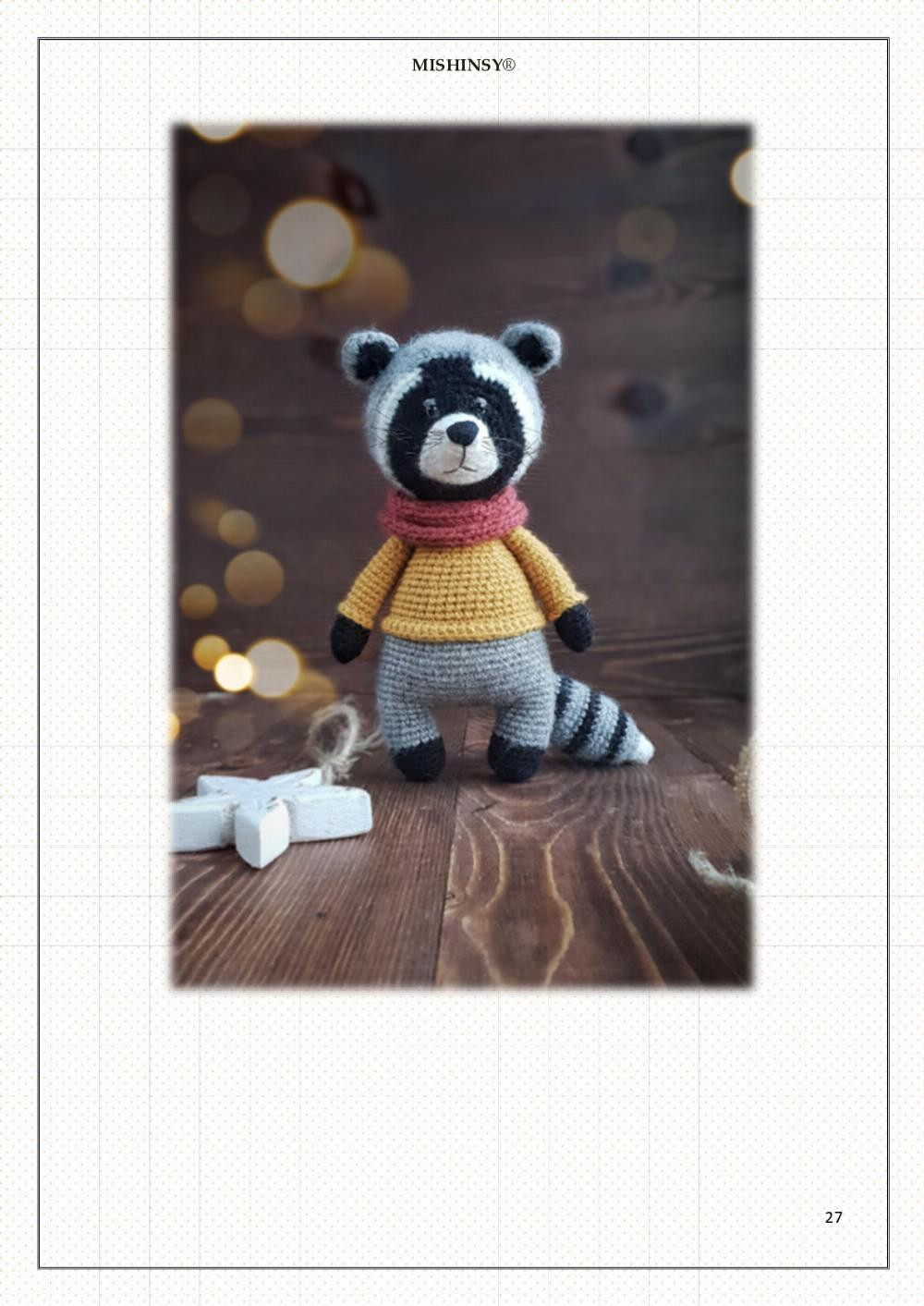 Raccoons Pascal and Mia crochet pattern