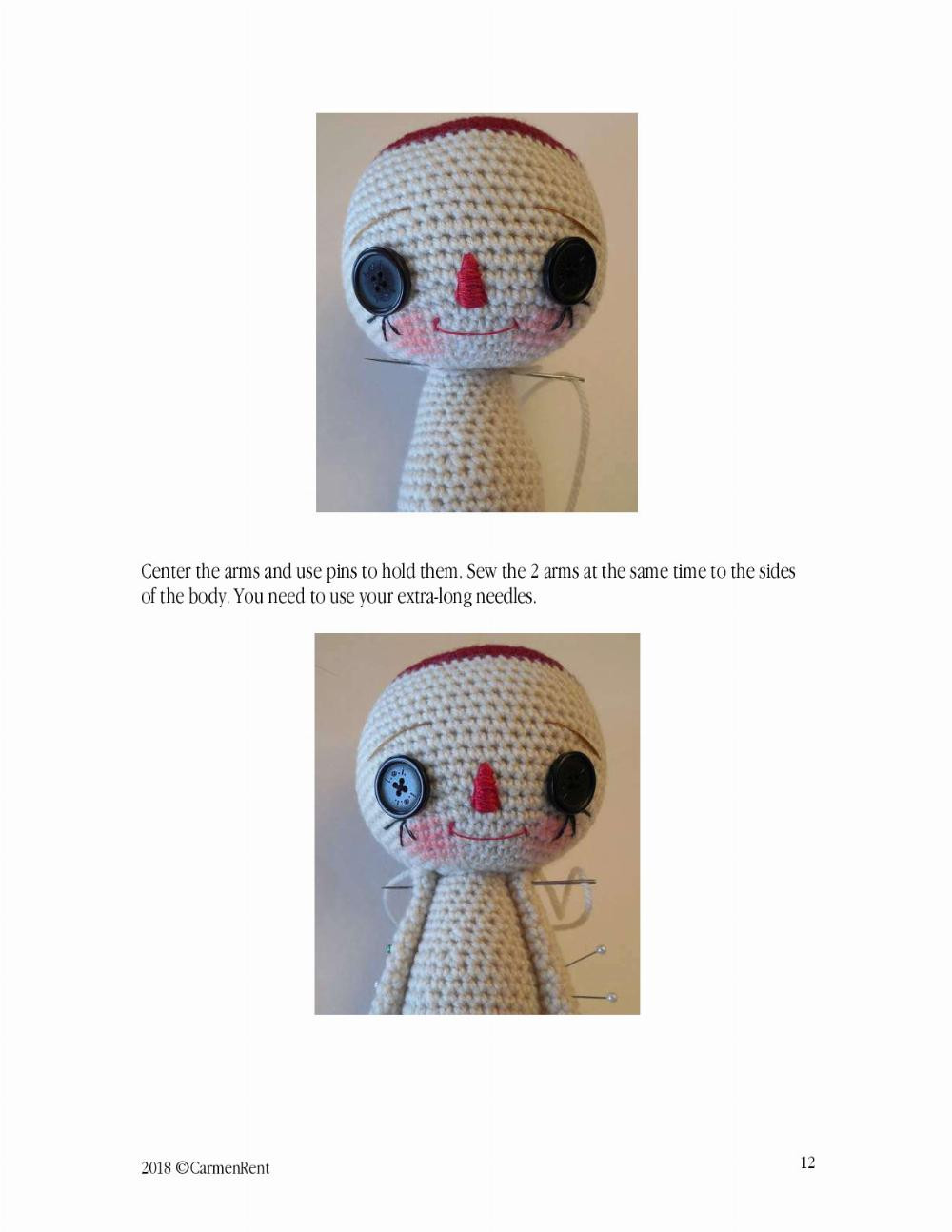 Raggedy Ann doll crochet pattern