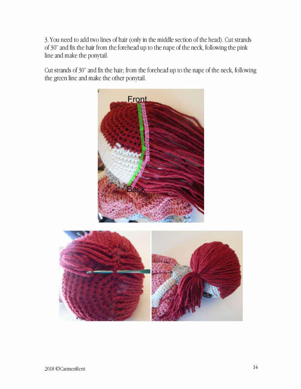 Raggedy Ann doll crochet pattern