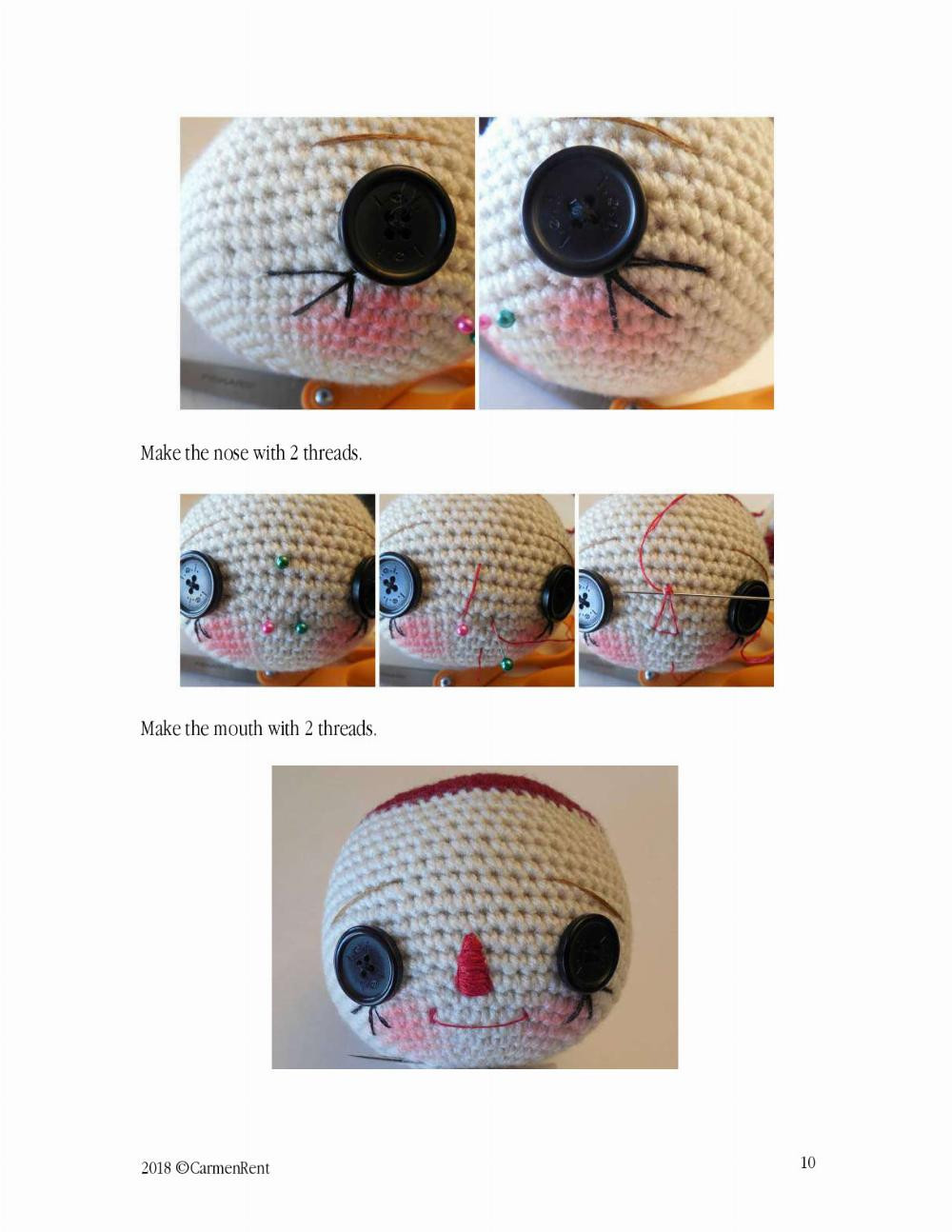 Raggedy Ann doll crochet pattern